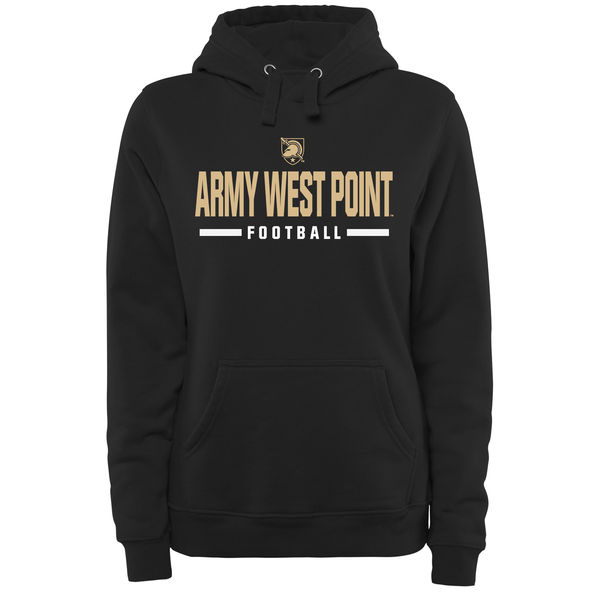 NCAA Army Black Knights Women Custom Sport Pullover Hoodie Black